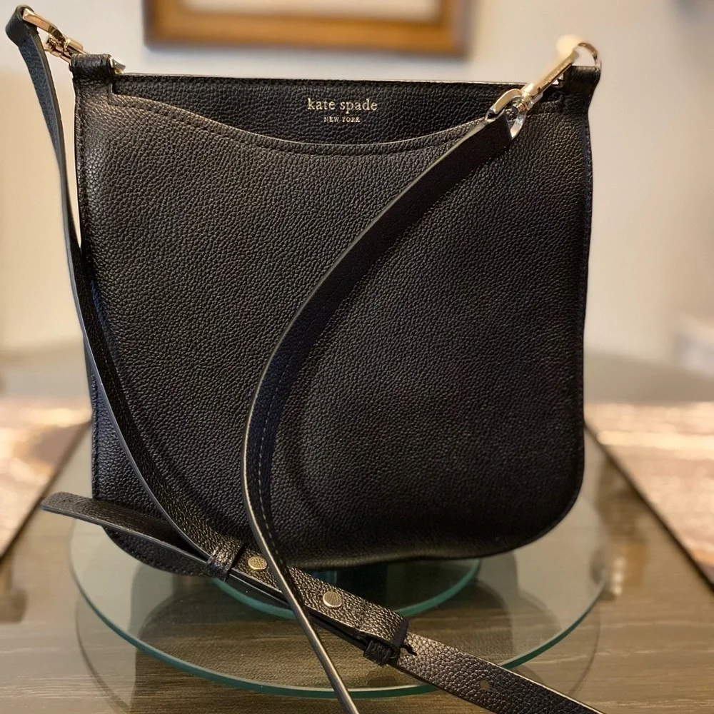 Kate Spade Black Pebbled Leather Crossbody Bag
